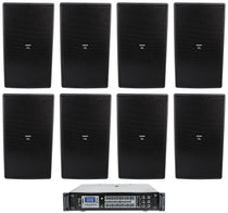 (8) JBL Control 29AV 8" Indoor/Outdoor Commercial 70v Speakers+Amplifier