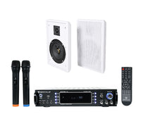 RockSlim White + RPA70WBT Karaoke Amplifier Bundle