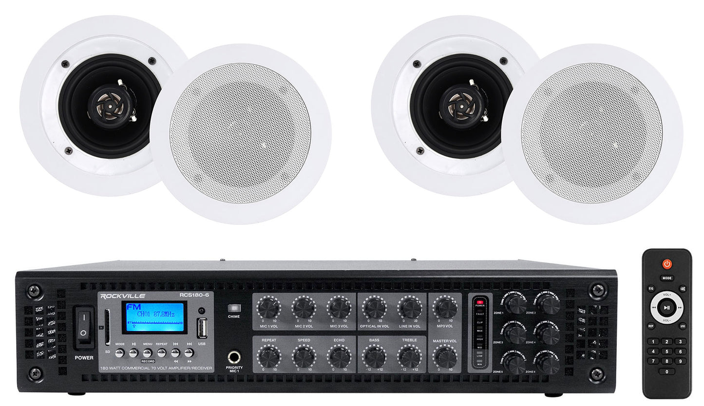 RCS180‑6 + CC4T White 2‑Pack Bundle