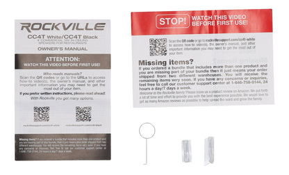 RCS180‑6 + CC4T White 2‑Pack Bundle