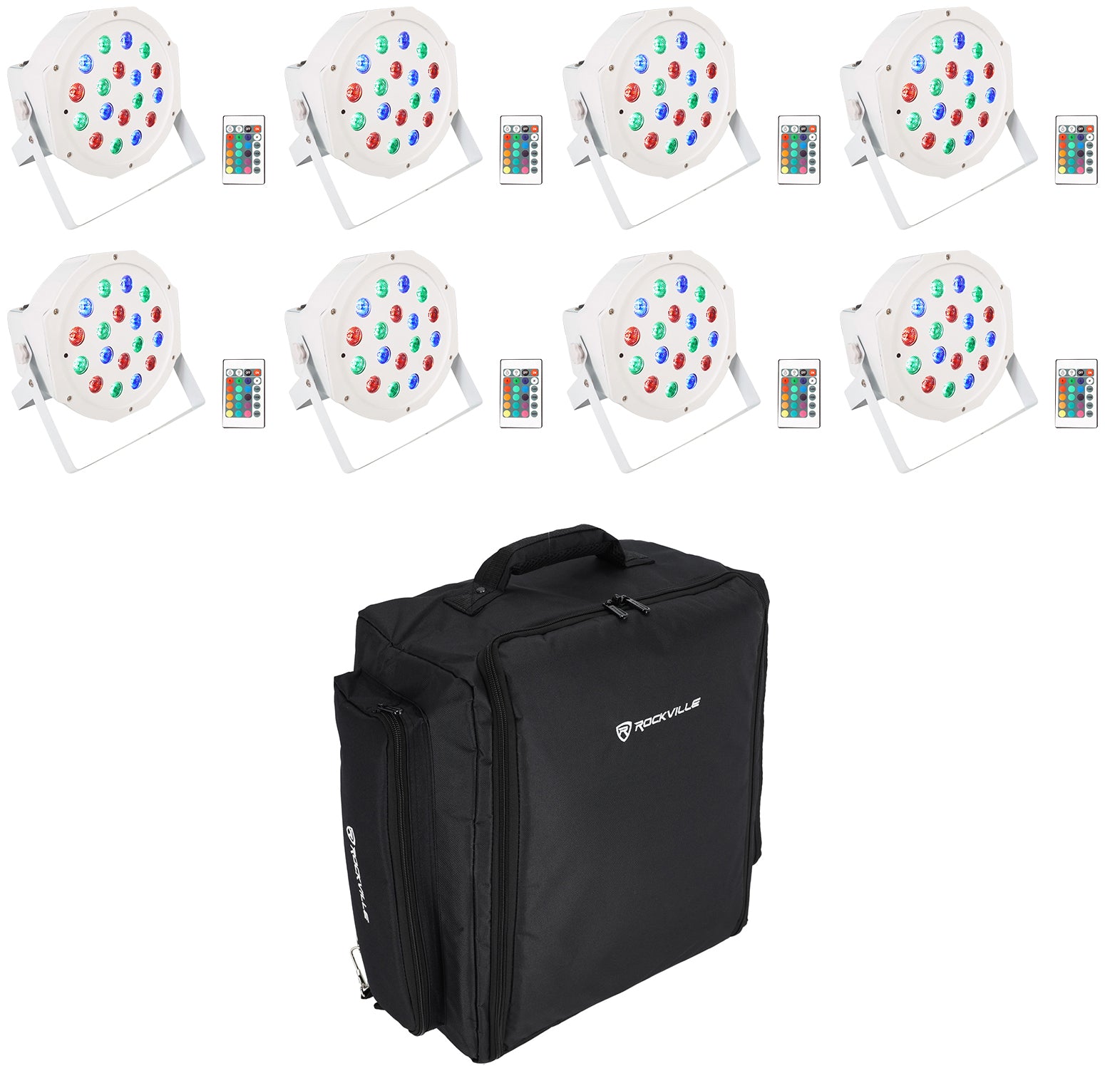 BATTERY PAR 50 White 8-Pack + RLBP8 Backpack Bundle
