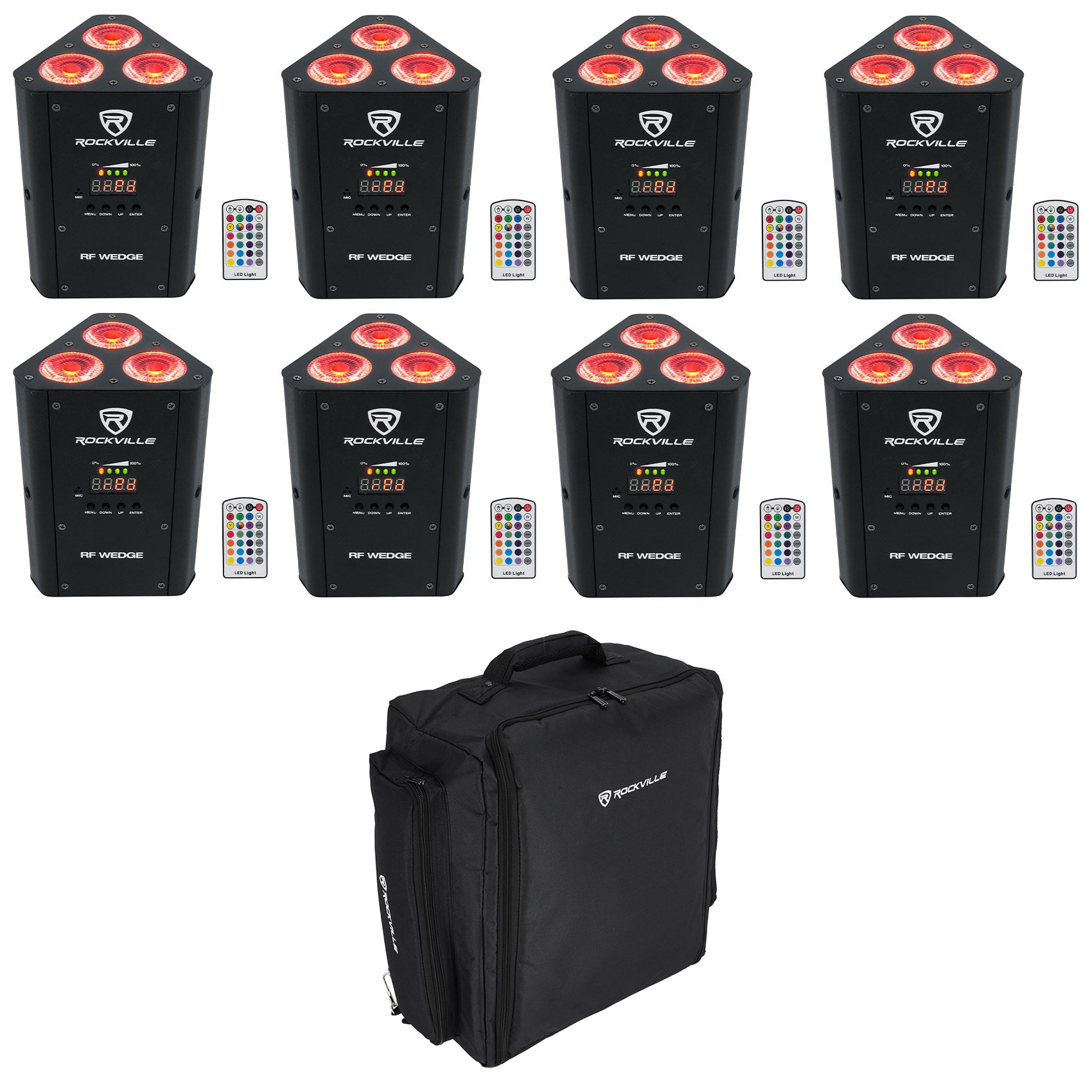 RF Wedge Black 8-Pack + RLBP8 Backpack Bundle
