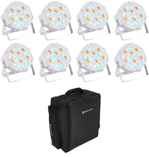 RockPAR50 White 8-Pack + RLBP8 Backpack Bundle