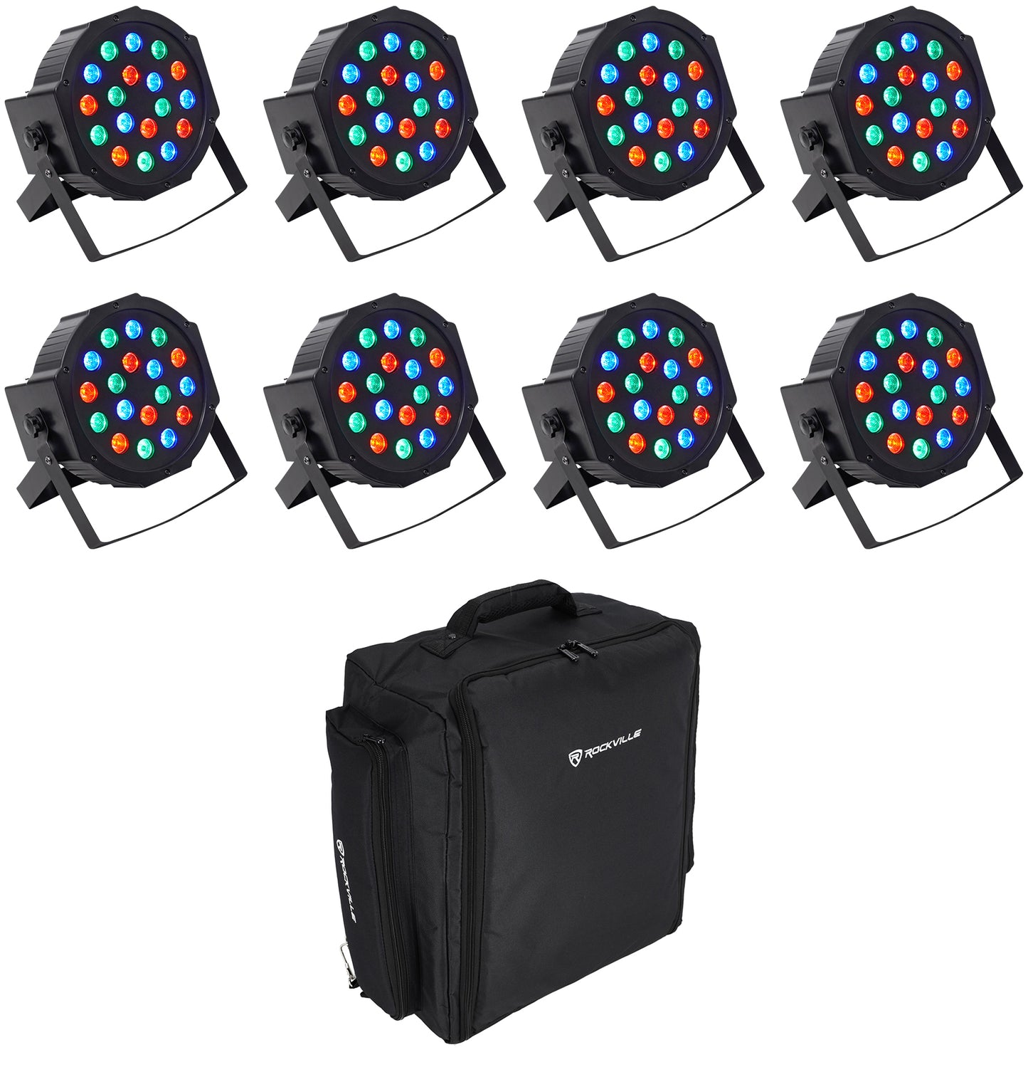 RockPAR50 8-Pack + RLBP8 Backpack Bundle