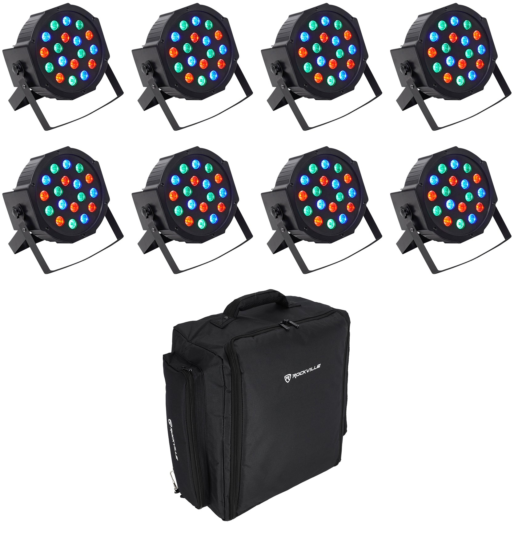 RockPAR50 8-Pack + RLBP8 Backpack Bundle