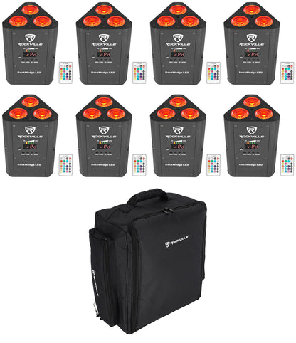 RockWedge LED 8-Pack + RLBP8 Backpack Bundle