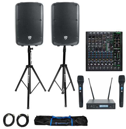 TITAN 12 2-Pack + ProFX10 Mixer & Dual Wireless Mics Bundle