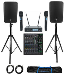 TITAN 15 2-Pack + ProFX10 Mixer & Dual Wireless Mics Bundle