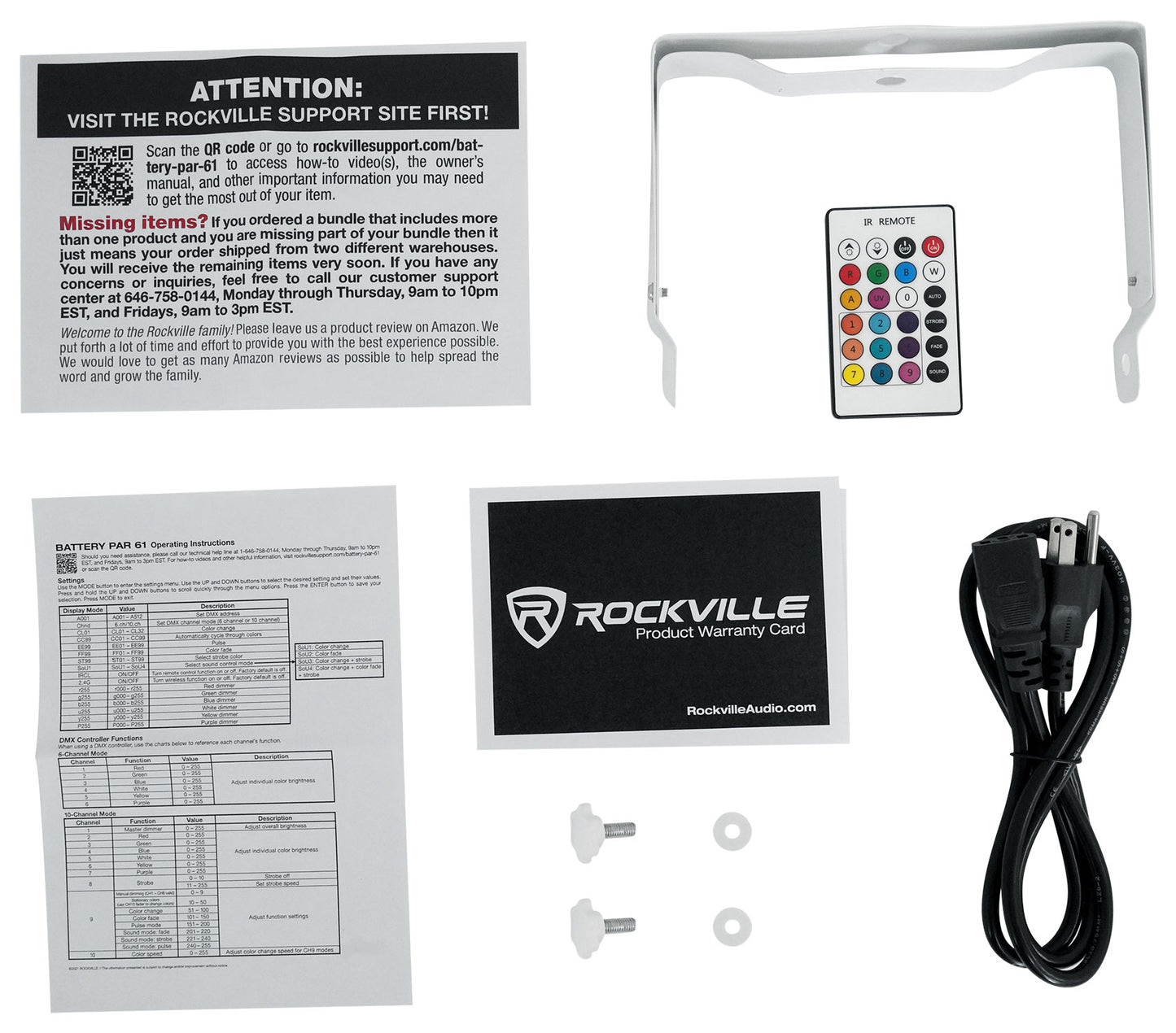 BATTERY PAR PACK 61 V2 WHITE