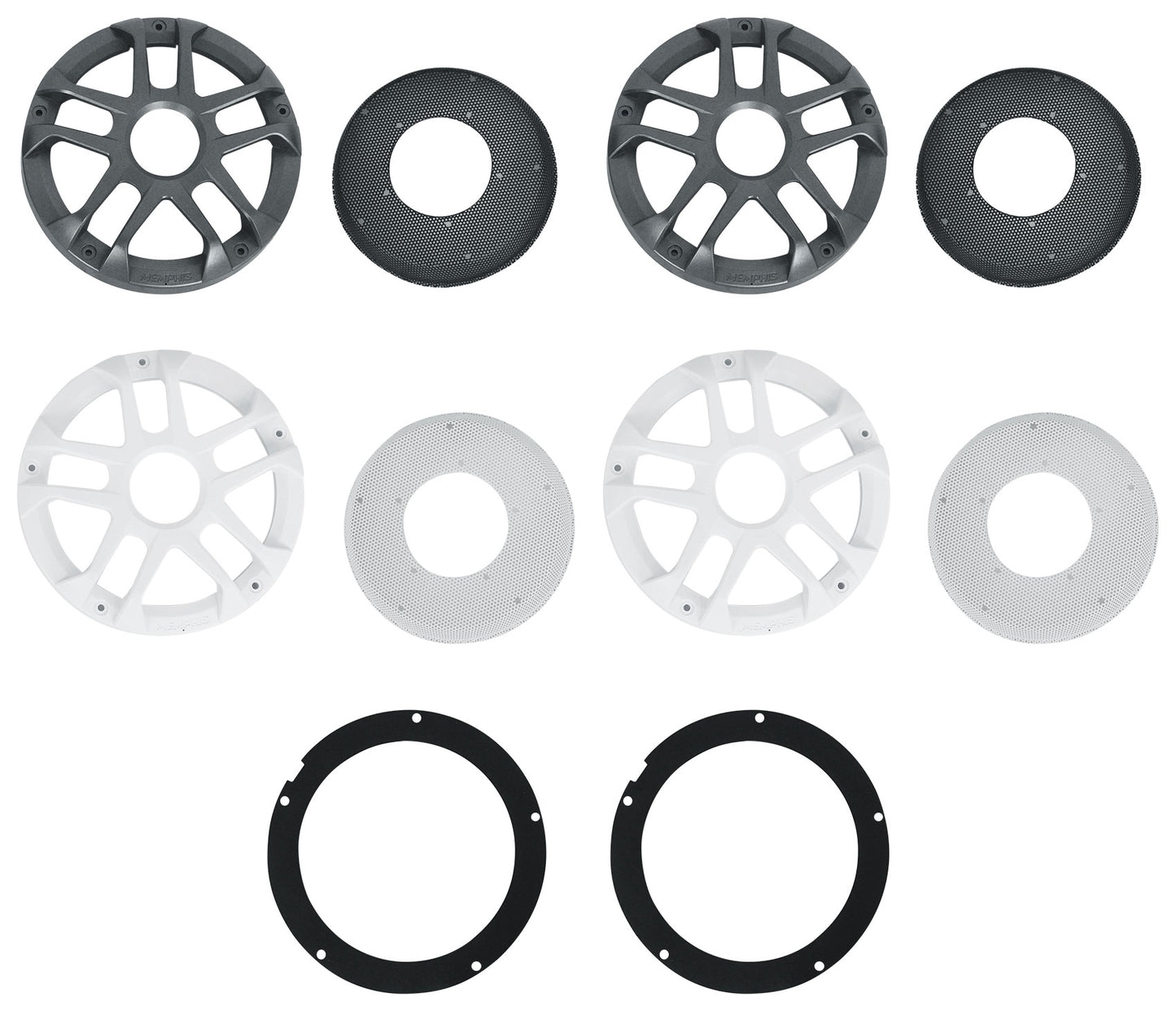 Pair Memphis Audio MXA60L 100w 6.5" Marine Boat Wakeboard Tower Speakers w/LED