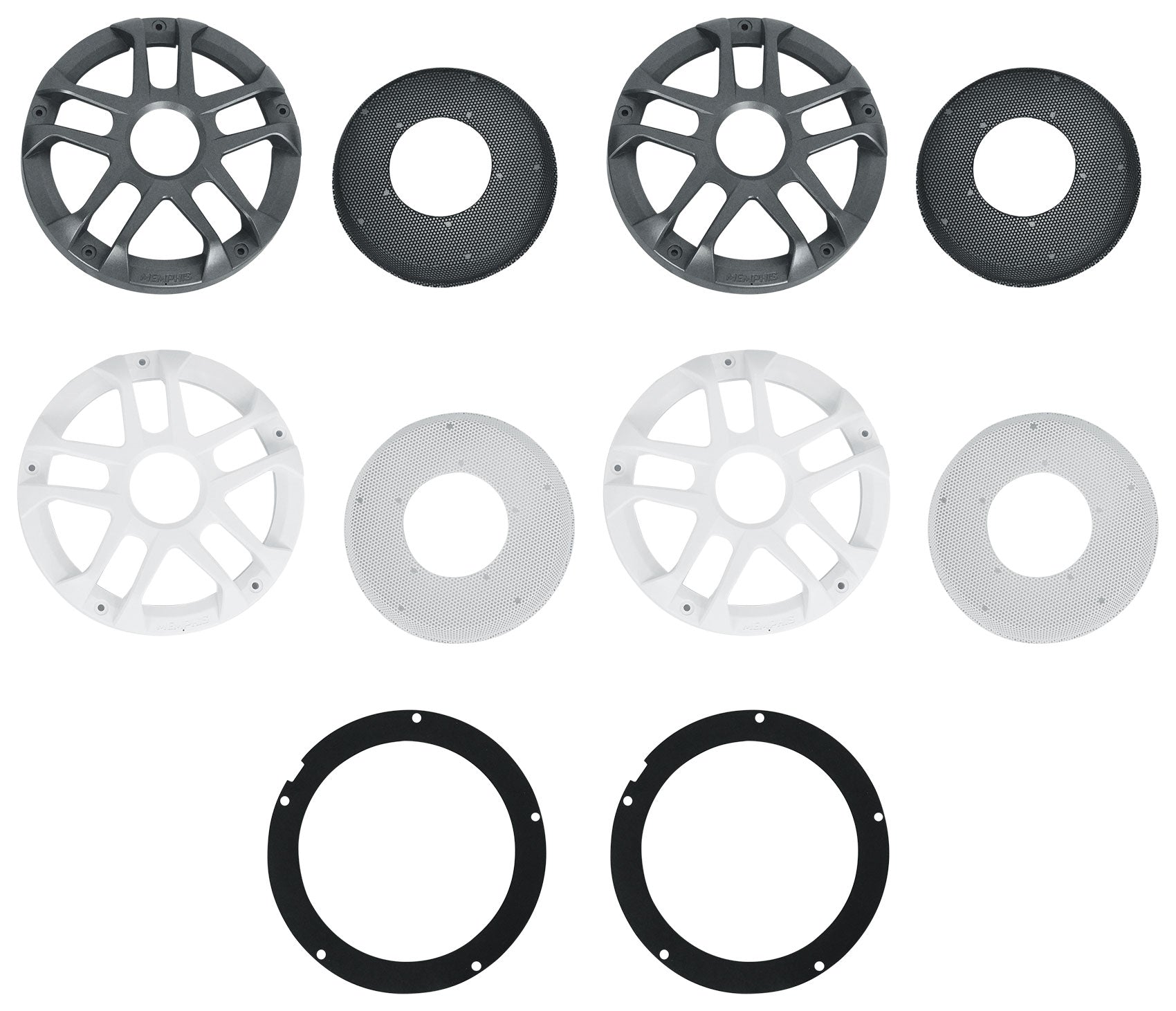 Pair Memphis Audio MXA60L 100w 6.5" Marine Boat Wakeboard Tower Speakers w/LED