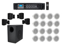 C50PACK Black + 8124 8-Pack + RCS180-6 6-Zone 180W Amp Bundle