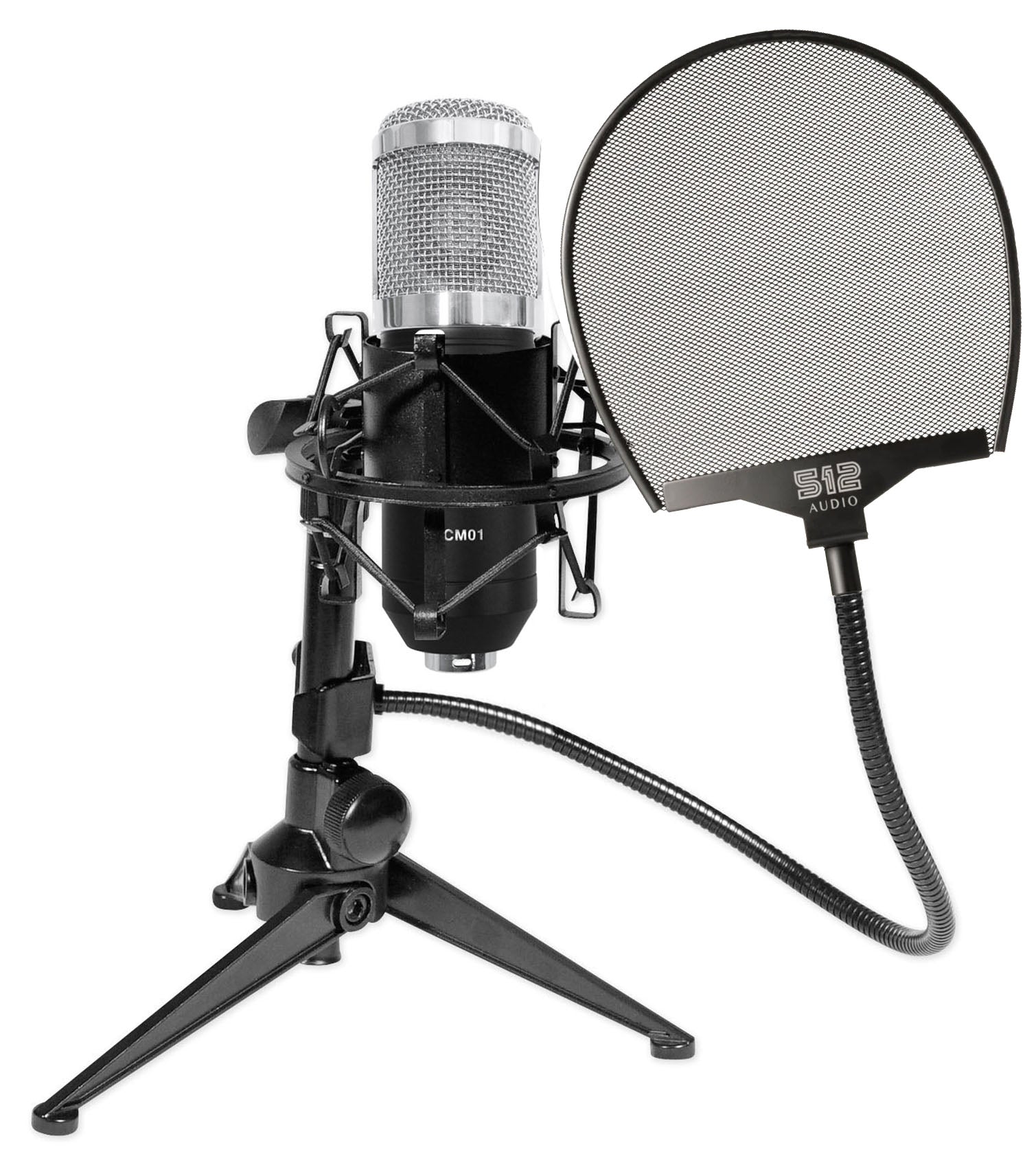 RCM01 Mic + RDTS Tripod Stand + 512-POP Filter Bundle