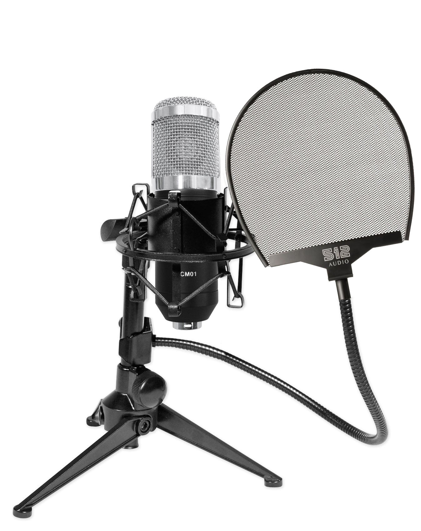 RCM01 Mic + RDTS Tripod Stand + 512-POP Filter Bundle
