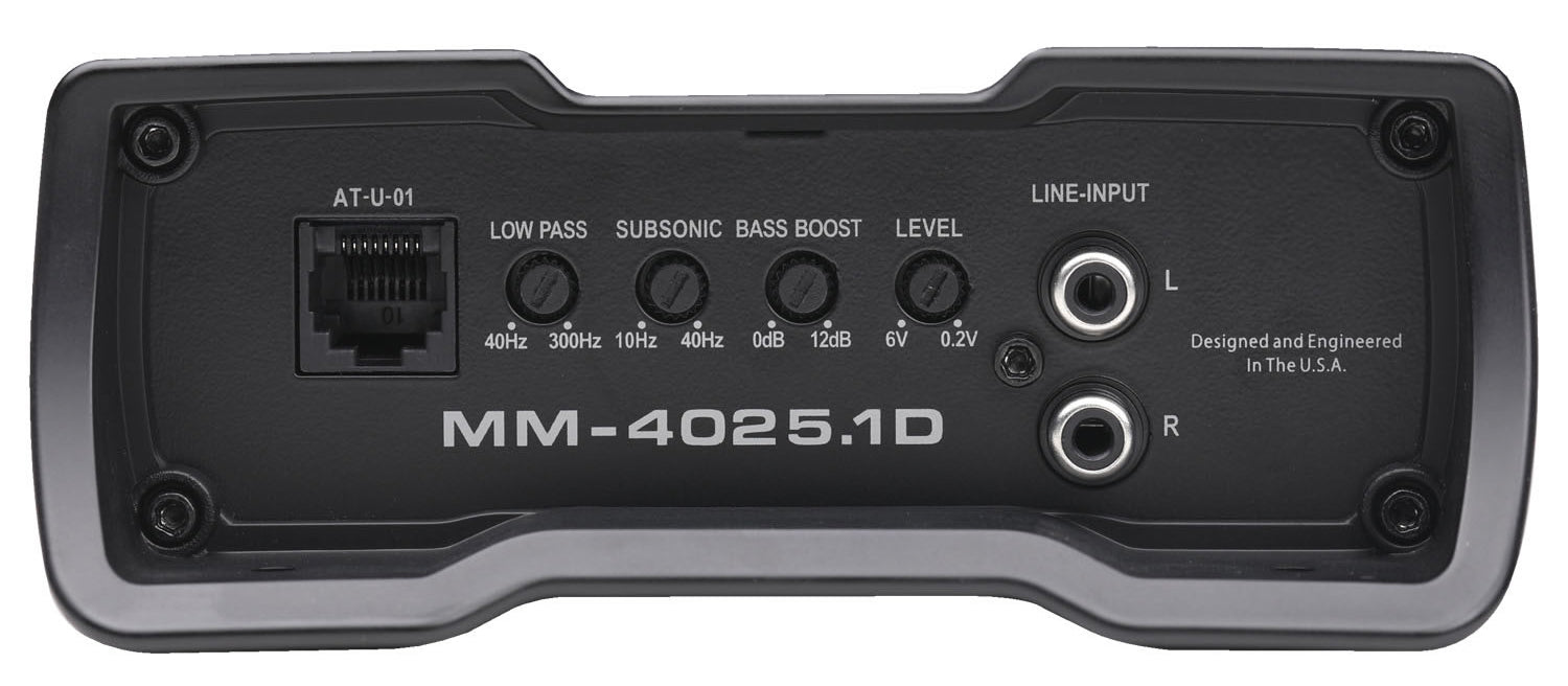 Autotek MM-4025.1D 4000 Watt 1 Ohm Mono Amplifie+Bass Remote+Amp Wire Kit