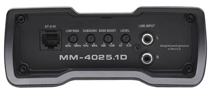 Autotek MM-4025.1D 4000 Watt 1 Ohm Mono Amplifie+Bass Remote+Amp Wire Kit