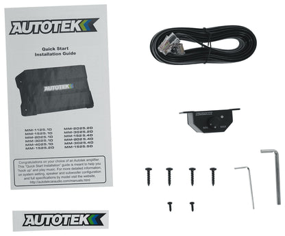 Autotek MM-4025.1D 4000 Watt 1 Ohm Mono Amplifie+Bass Remote+Amp Wire Kit