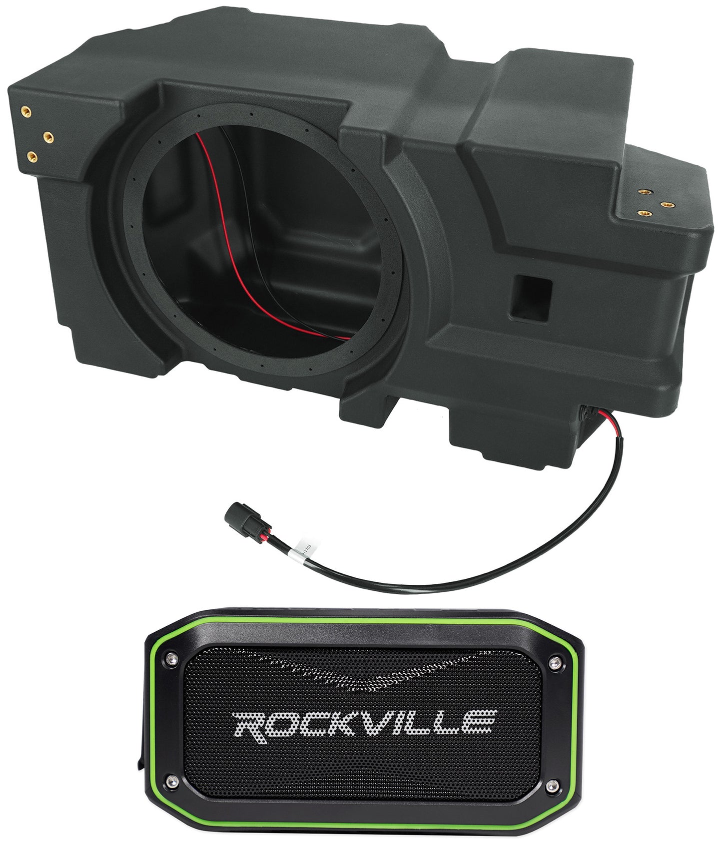 SSV Works 10" Subwoofer Enclosure for 2018-2024 Can-Am Defender+Home Speaker