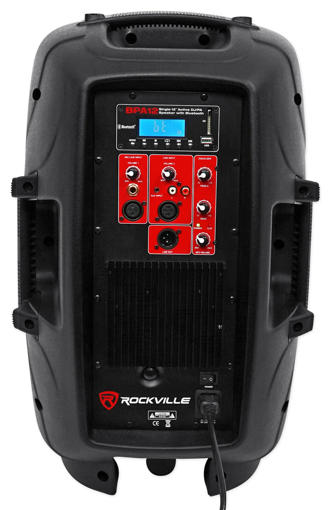 BPA12 12" Speakers 2-Pack + Mixer + Stands + Wired Mic Bundle