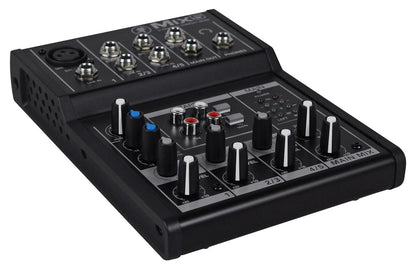 BPA12 12" Speakers 2-Pack + Mixer + Stands + Wired Mic Bundle