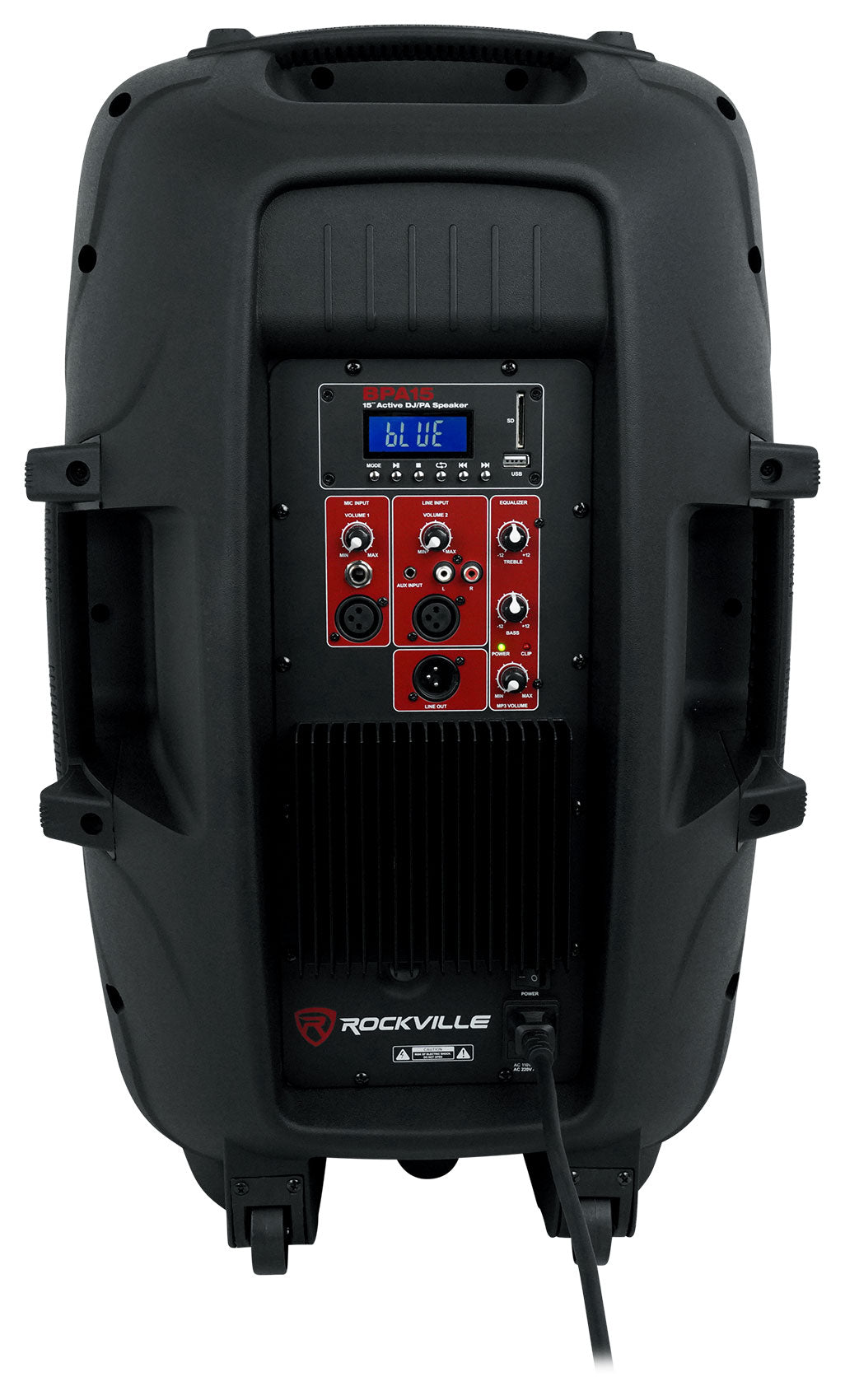 BPA15 15" Speakers 2-Pack + Mixer, Dual Mics, Stands Bundle