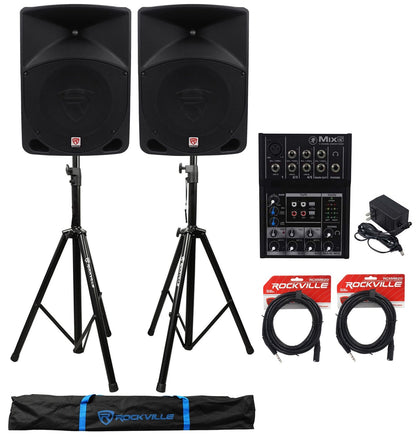 RPG10 10" Speakers 2-Pack + Mix5 Mixer Bundle
