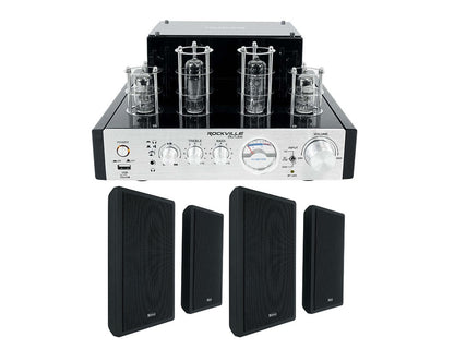 BluTube Tube Amplifier + RockSlim Black 4-Pack Bundle