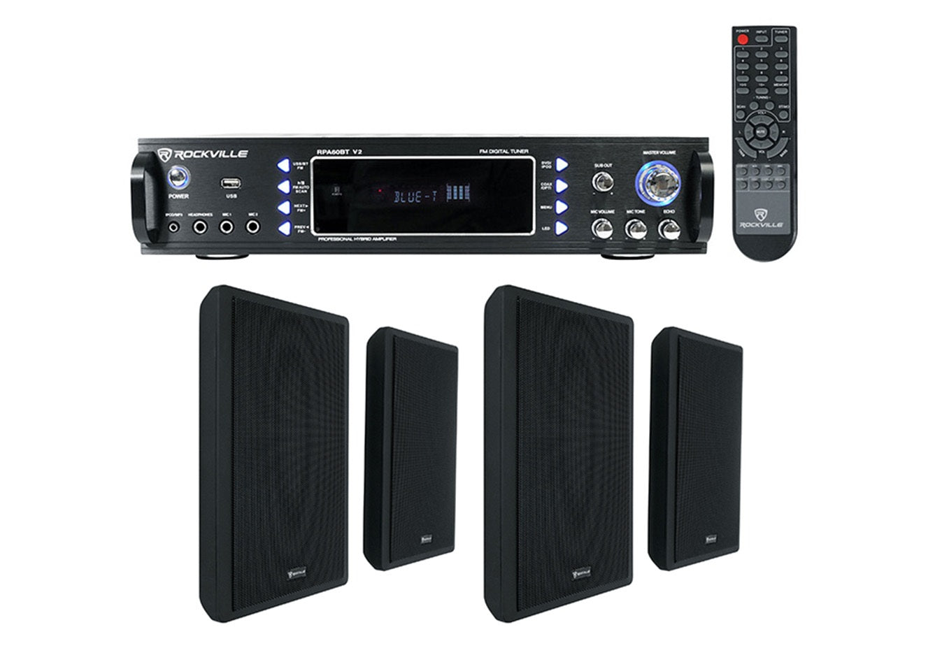 RPA60BT + RockSlim Black 4-Pack Bundle