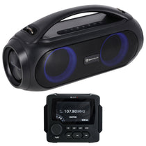 MB Quart GMR-LED Marine Receiver w/Bluetooth/AM/FM/Weather Band/USB+Free Boombox
