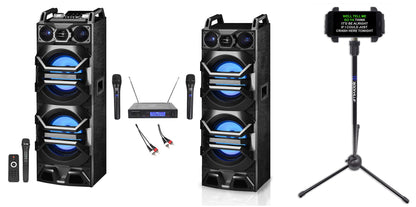 BS10TOWER  Karaoke System with Wireless Microphones