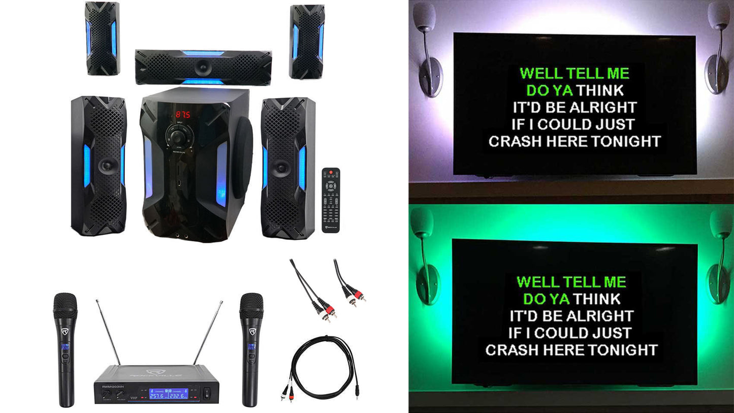 HTS56 5.1 Home Theater Karaoke System with Wireless Microphones