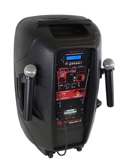 RAM15BT Rechargeable PA Speaker + RCA Cable Kit Bundle