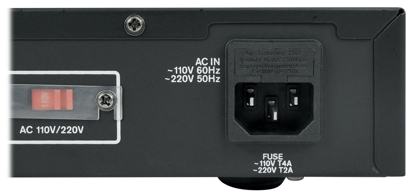 REQ20 Dual 10-Band EQ + RCDR10B 10' Dual RCA Cable Bundle