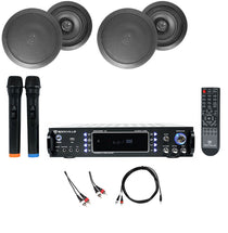 RPA70WBT 4-Pack + HC655 Black In‑Ceiling Speakers Bundle
