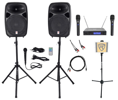 RPG152K Karaoke Bundle with Wireless Microphones and Tablet Stand