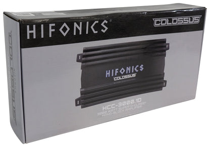 Hifonics HCC-3000.1D 3000 Watts COLOSSUS Mono Car Audio Amplifier+Amp Wire Kit
