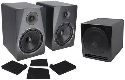 APM8B Black + APM10B Subwoofer + Pads Bundle