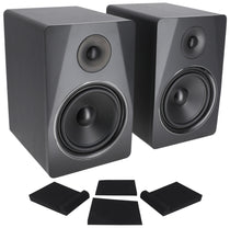 APM8B Black Speakers + RRS263M Isolation Pads Bundle