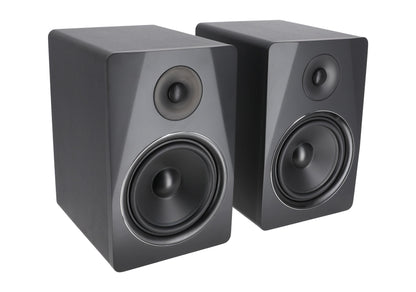 APM8B Black Speakers + RRS263M Isolation Pads Bundle