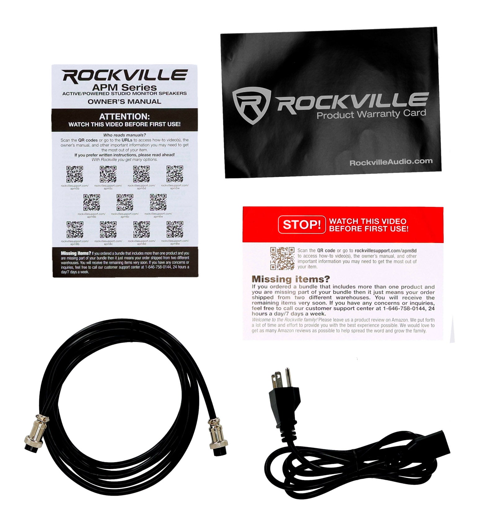 APM8B Black Speakers + RRS263M Isolation Pads Bundle