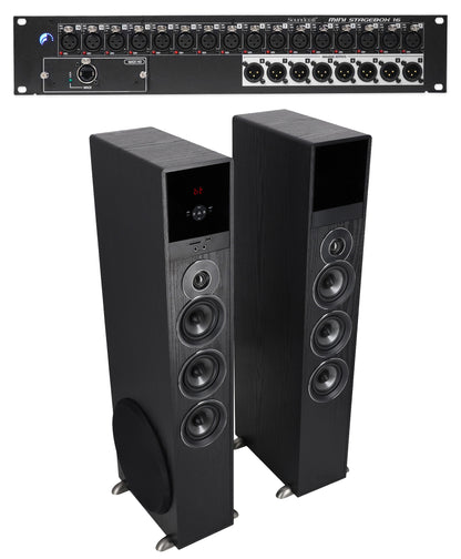Soundcraft Mini Stagebox 16R 2U MSB16R 16x8 Analogue +Free Home Theater System