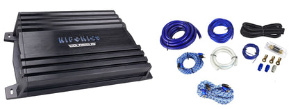 Hifonics HAC-3000.4D 3000w 4-Channel Amplifier Class D Car Amp + OFC Wire Kit