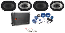 RV68.3A 6x8 Speakers 2-Pack + 4-Channel Amplifier Bundle