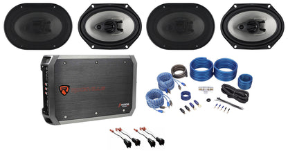 RV68.3A 6x8" Speakers 2-Pack + RXA-F1 Amplifier Bundle