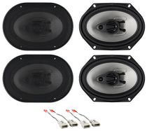 RV68.3A 6x8 Car Speakers 2-Pack + Ford Speaker Harness Bundle