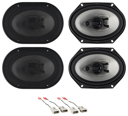 RV68.3A 6x8" Speakers 2-Pack + Ford Harness Bundle
