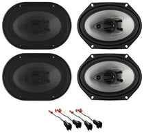 RV68.3A 6x8 Car Speakers 2-Pack + Ford Speaker Harness Bundle