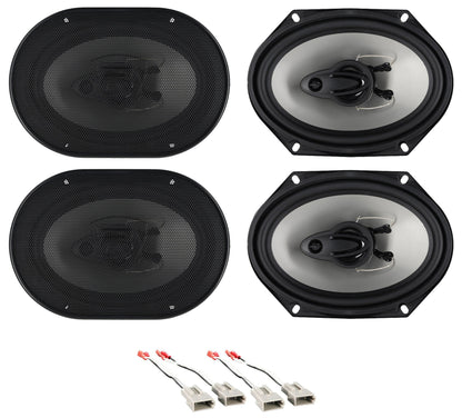 RV68.3A 6x8" Speakers 2-Pack + Ford Harness Bundle