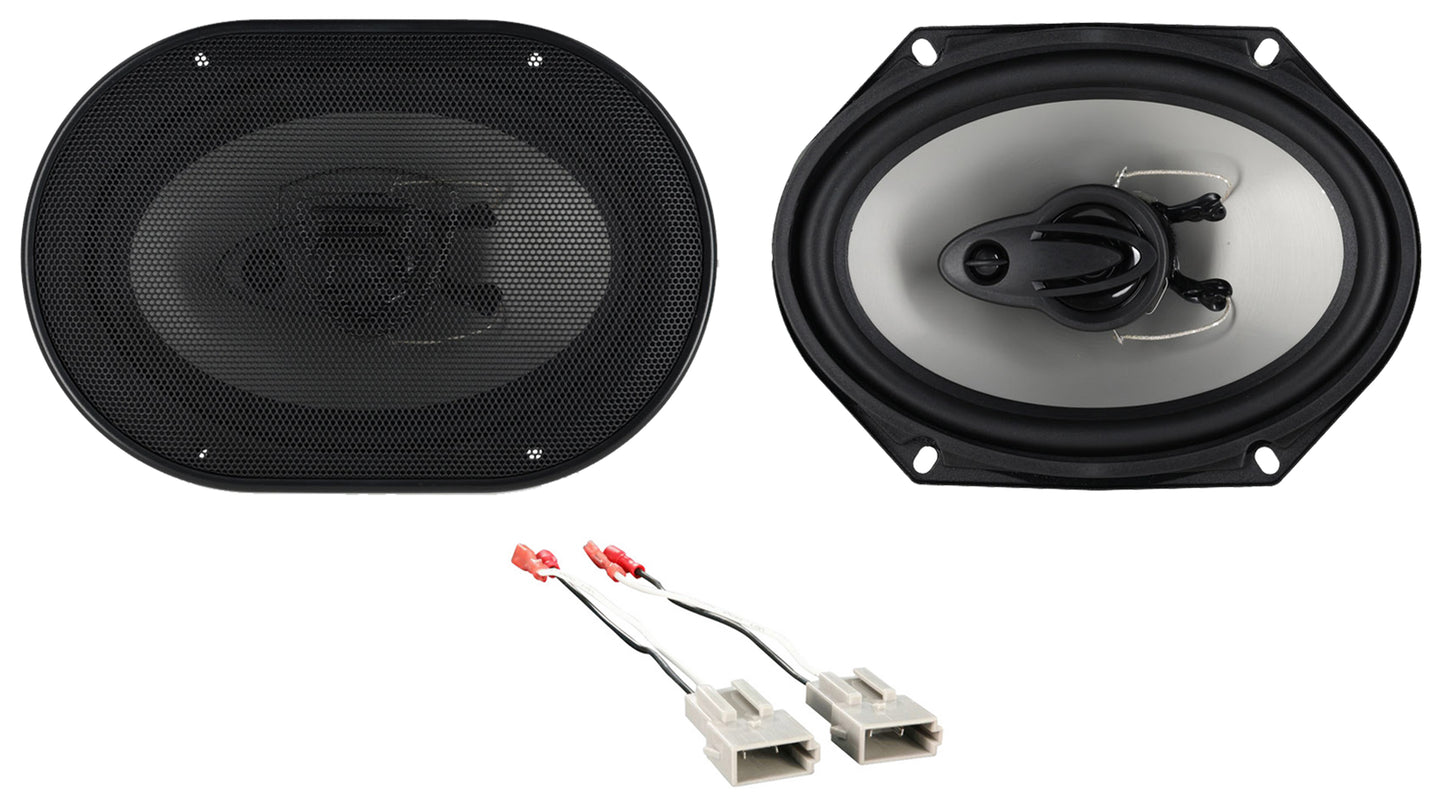 RV68.3A 6x8 Speakers 2-Pack + Metra Ford Harness 72-5512 Bundle