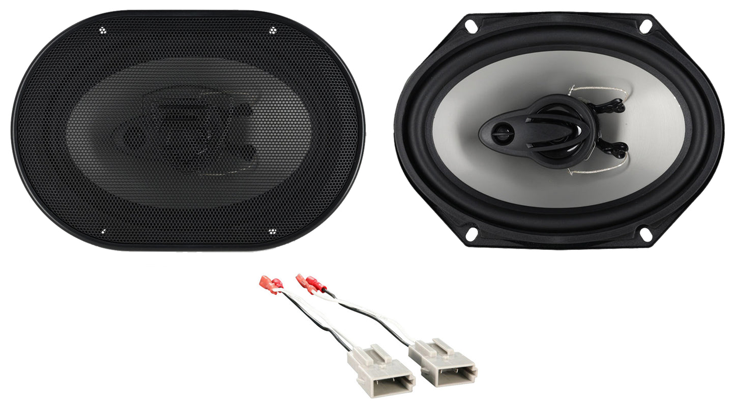 RV68.3A 6x8 Speakers 2-Pack + Metra Ford Harness 72-5512 Bundle